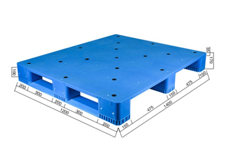 1412川字平板塑料托盤